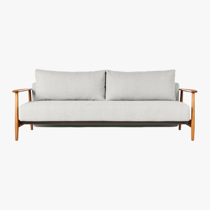 Una 84" Grey Fabric Sleeper Sofa - Image 1