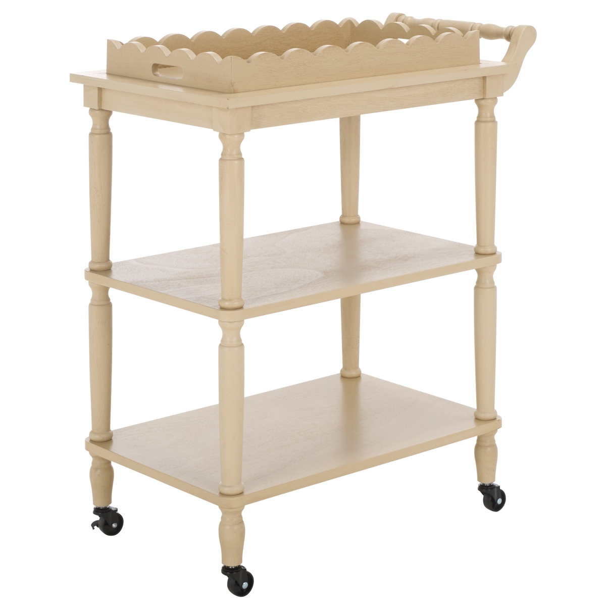 Haven 3 Tier Dining Cart - Natural - Image 5