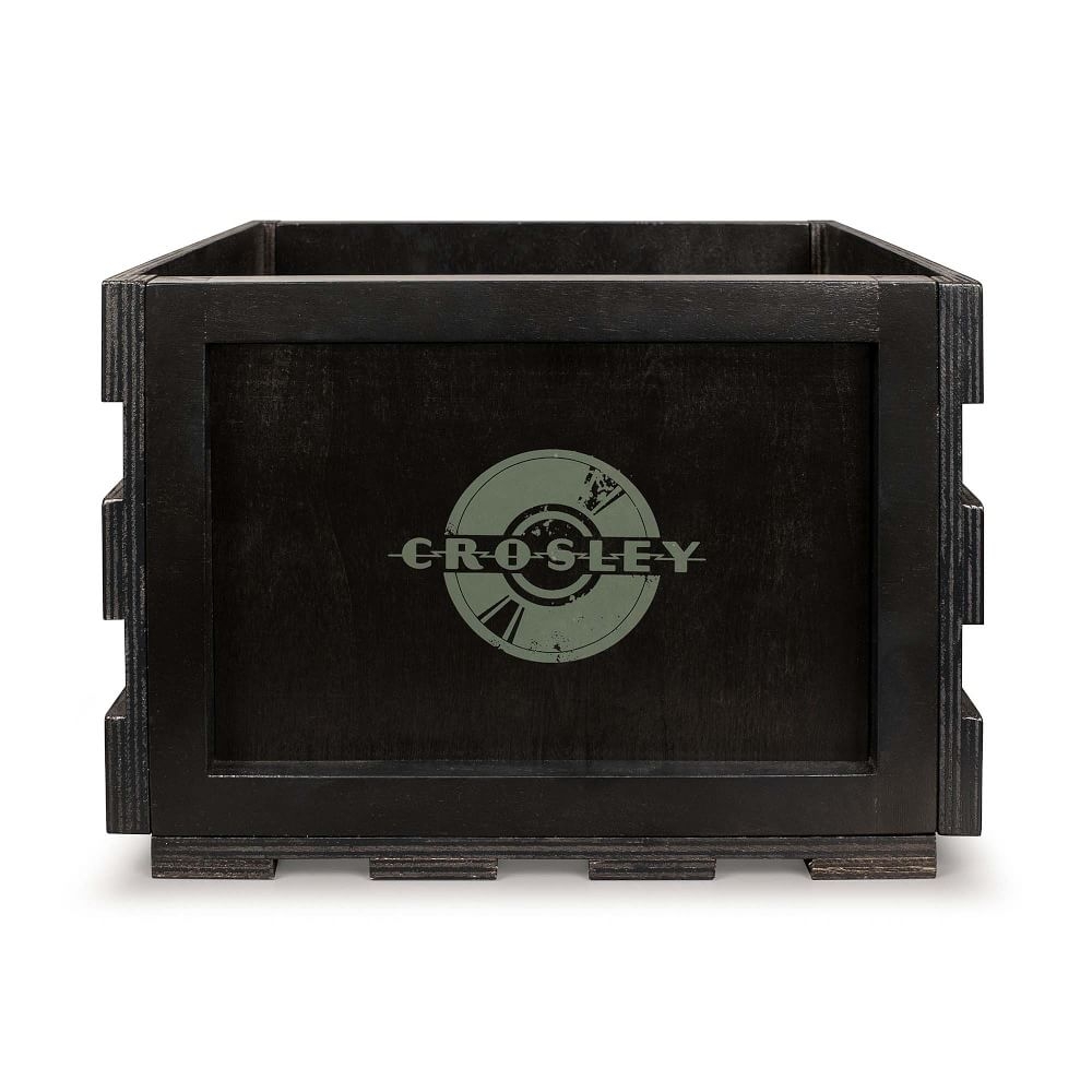 Crosley Record Storage Crate, Black - Image 0