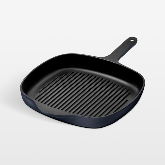 Caraway ® Navy Enameled Cast Iron 10.5" Grill Pan - Image 0