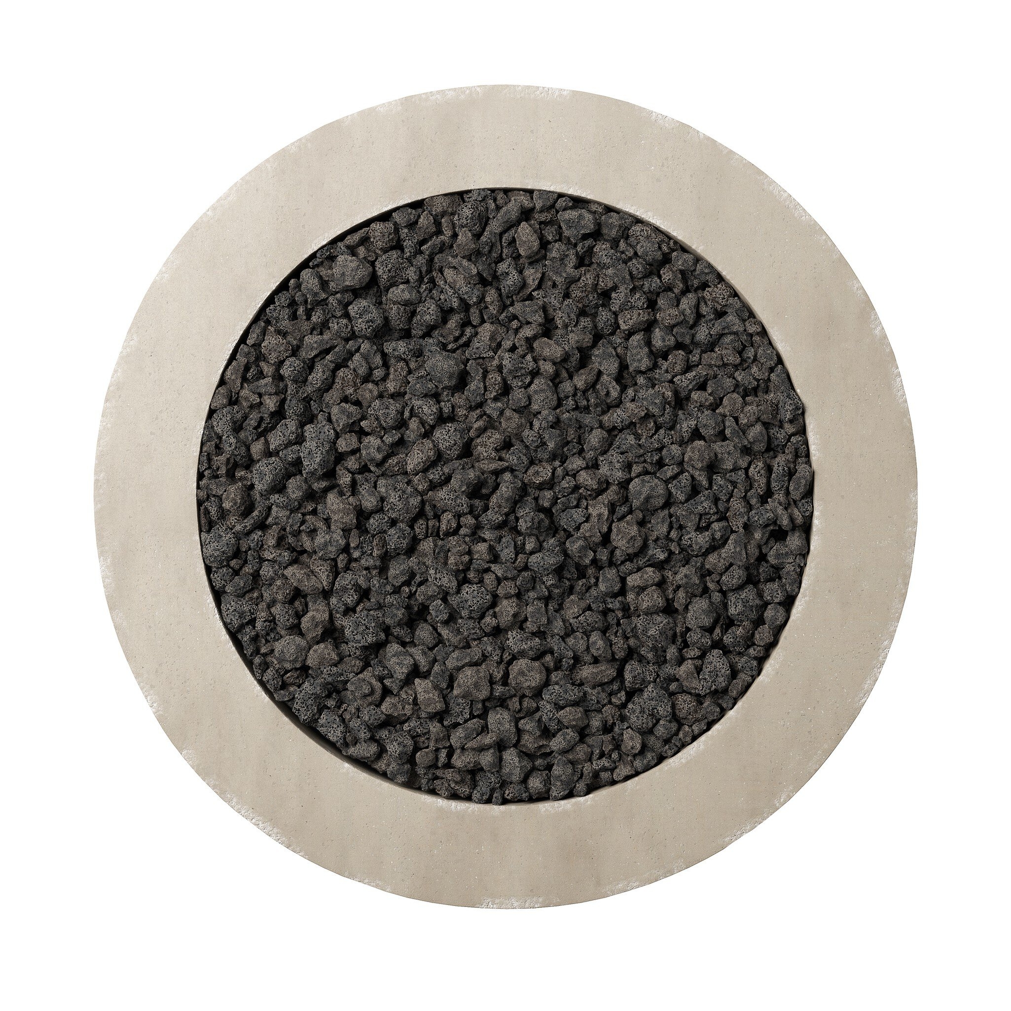 Bronson Outdoor Fire Table - Natural Concrete - Image 7