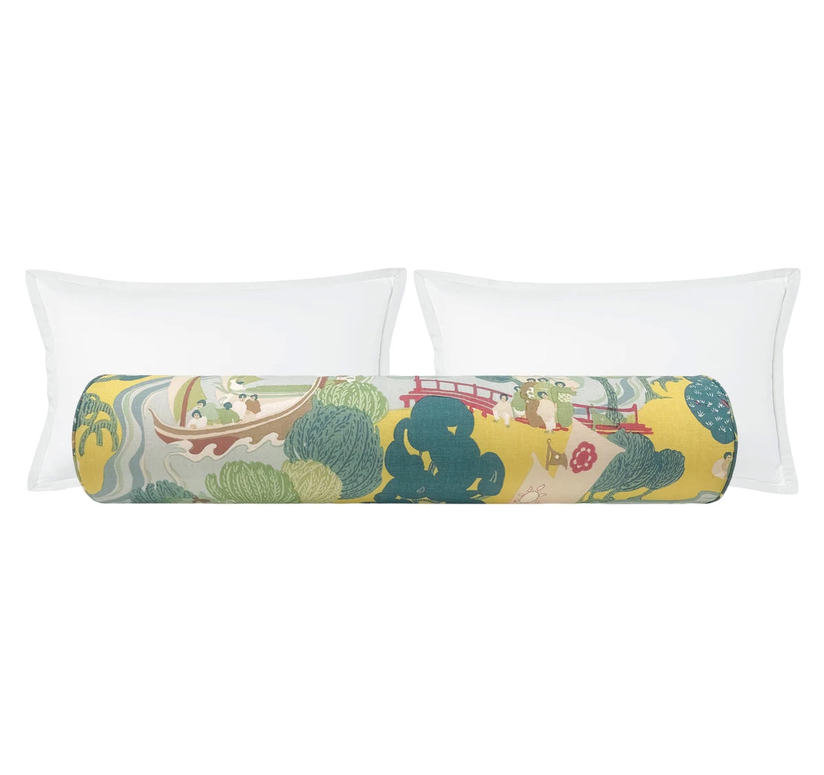 THE BOLSTER :: PEARL RIVER // YELLOW | SCHUMACHER - BY THE YARD - Image 0