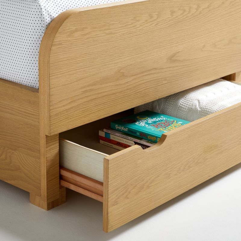 Malcolm Wood Kids Storage Bed with Shelves - Image 5