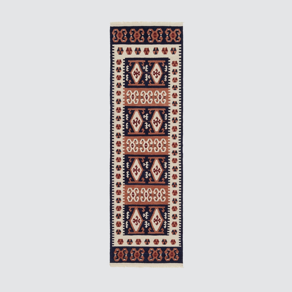 The Citizenry Marmara Handwoven Kilim Runner | 2.5' x 8' | Rust - Image 3