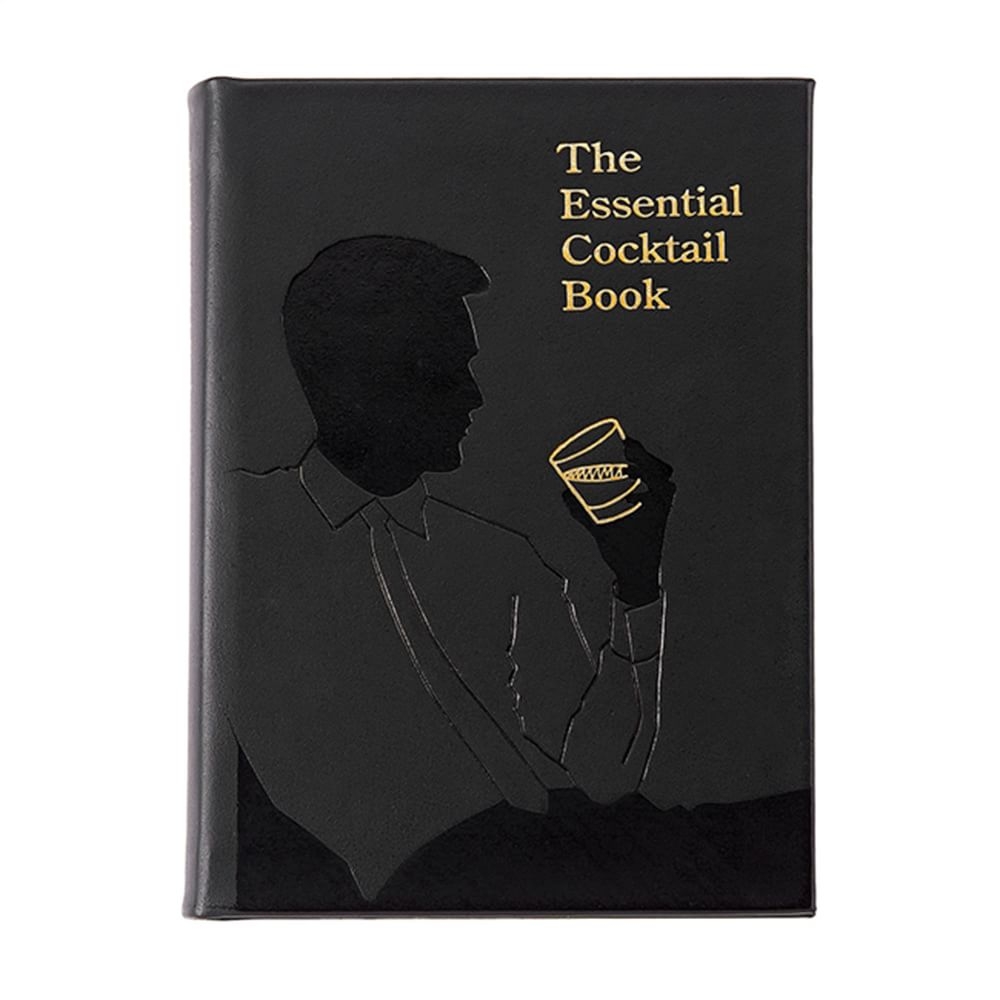 The Essential Cocktail Book, Bonded Leather, Black - Image 0