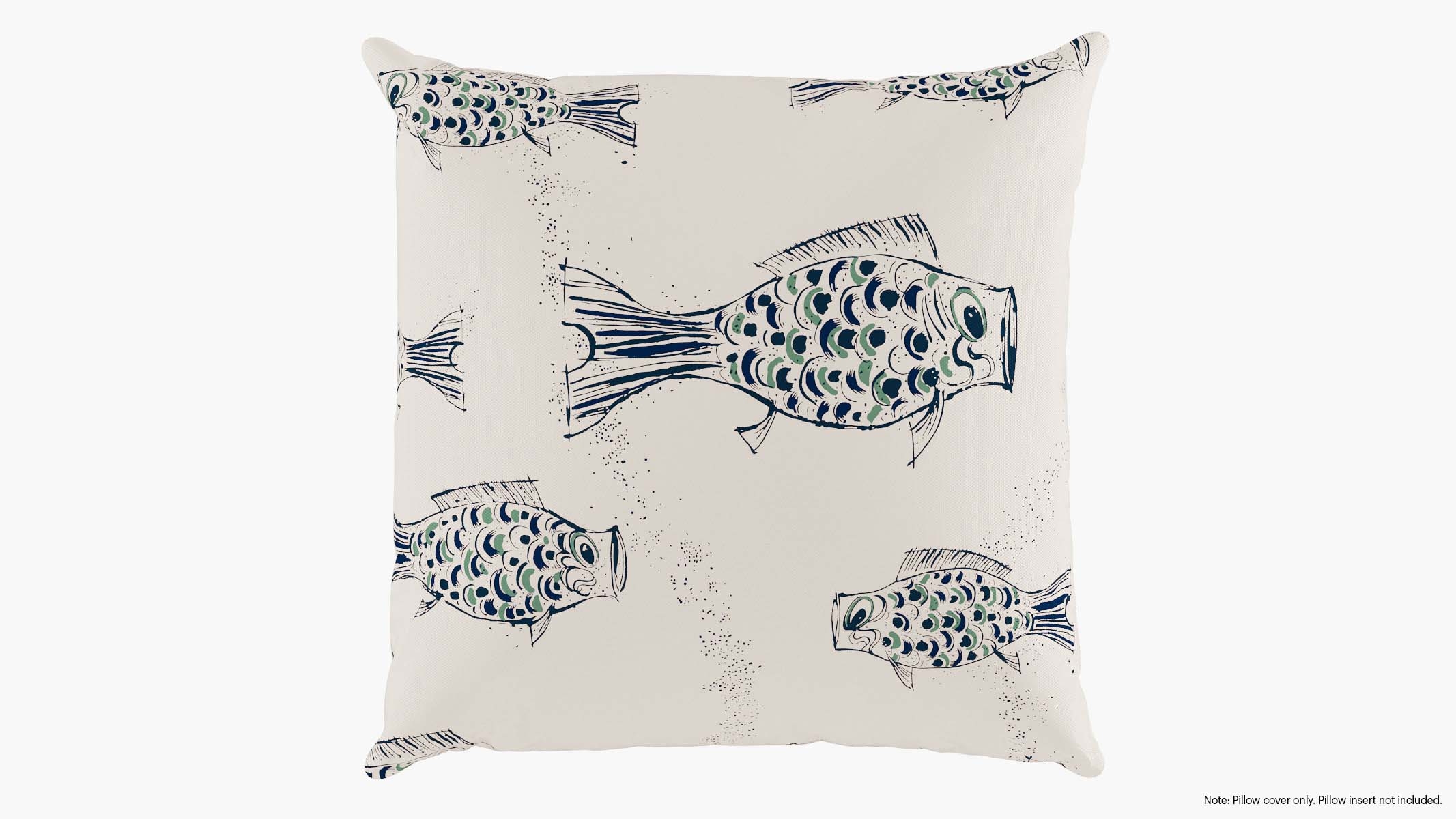 Throw Pillow Cover 20", Canvas Sakana, 20" x 20" - Image 0