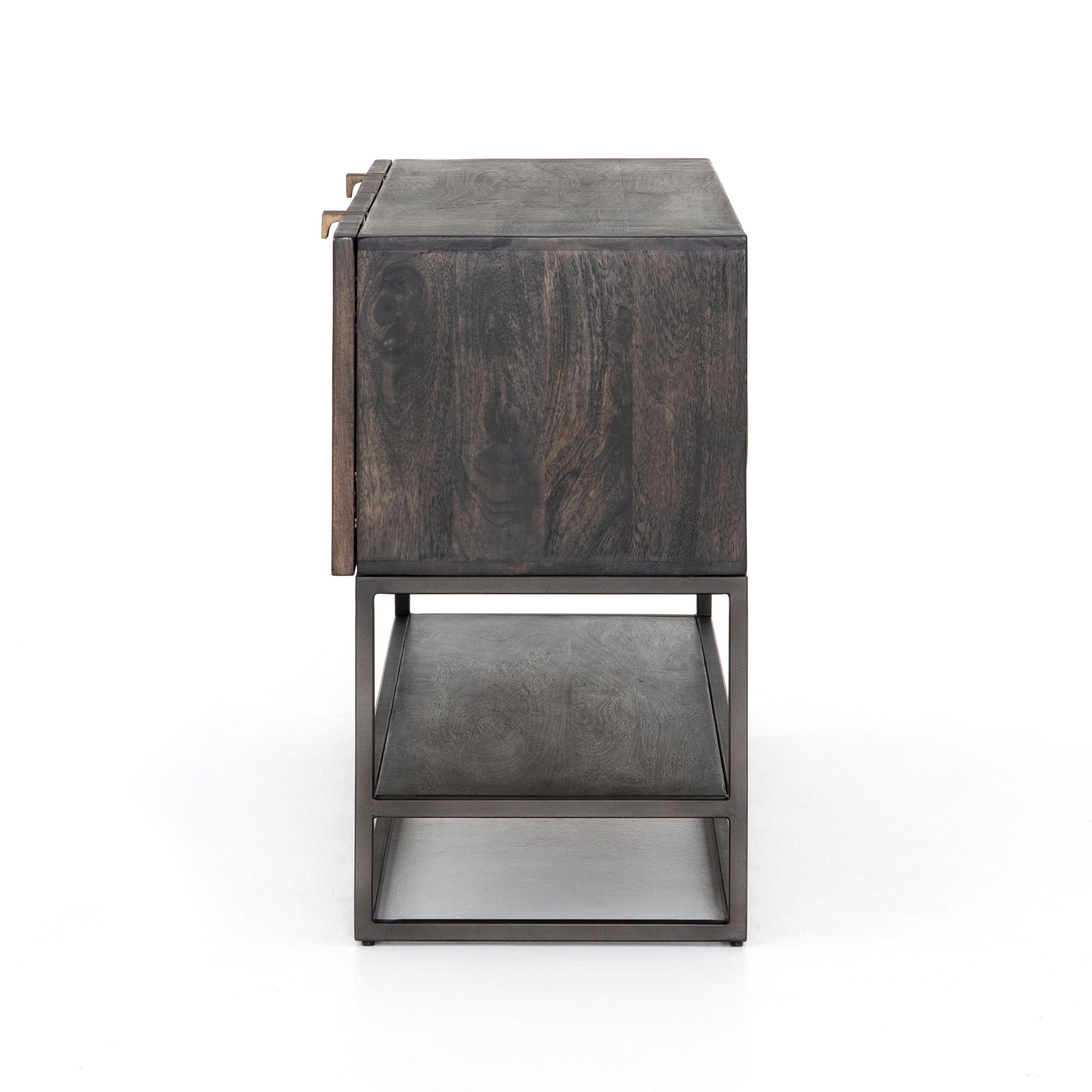 Kelby Small Media Console-Vintage Brown - Image 5
