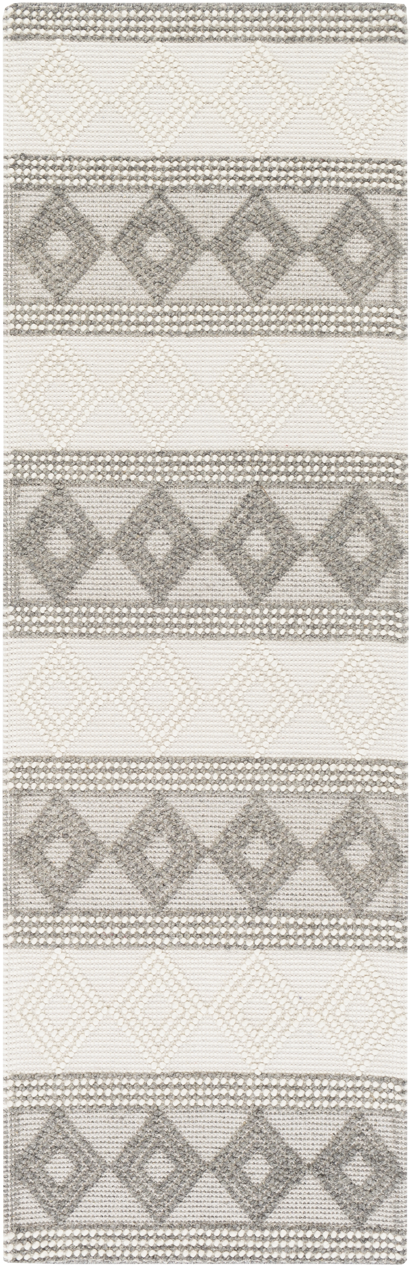 Hygge Beige Indoor 2'6" x 8' Handmade Rug - Image 0
