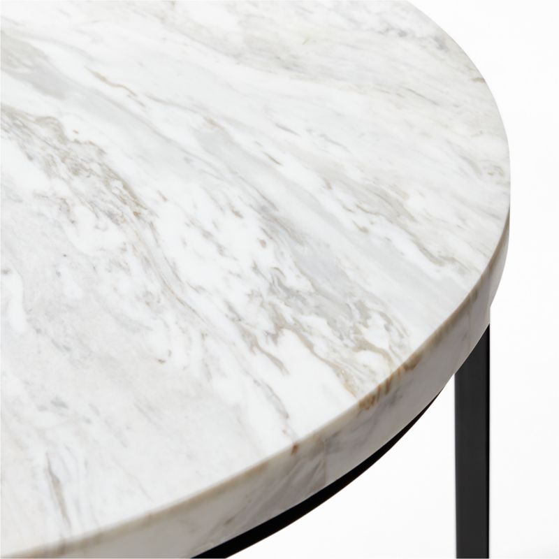 Irwin White Marble Side Table by Paul McCobb - Image 3