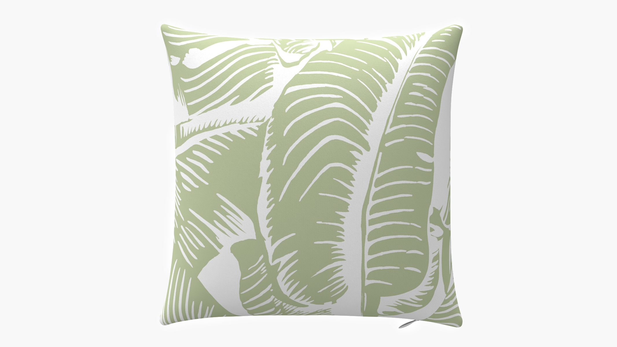 Outdoor 22" Throw Pillow, Sage Martinique® Encore, 22" x 22" - Image 0