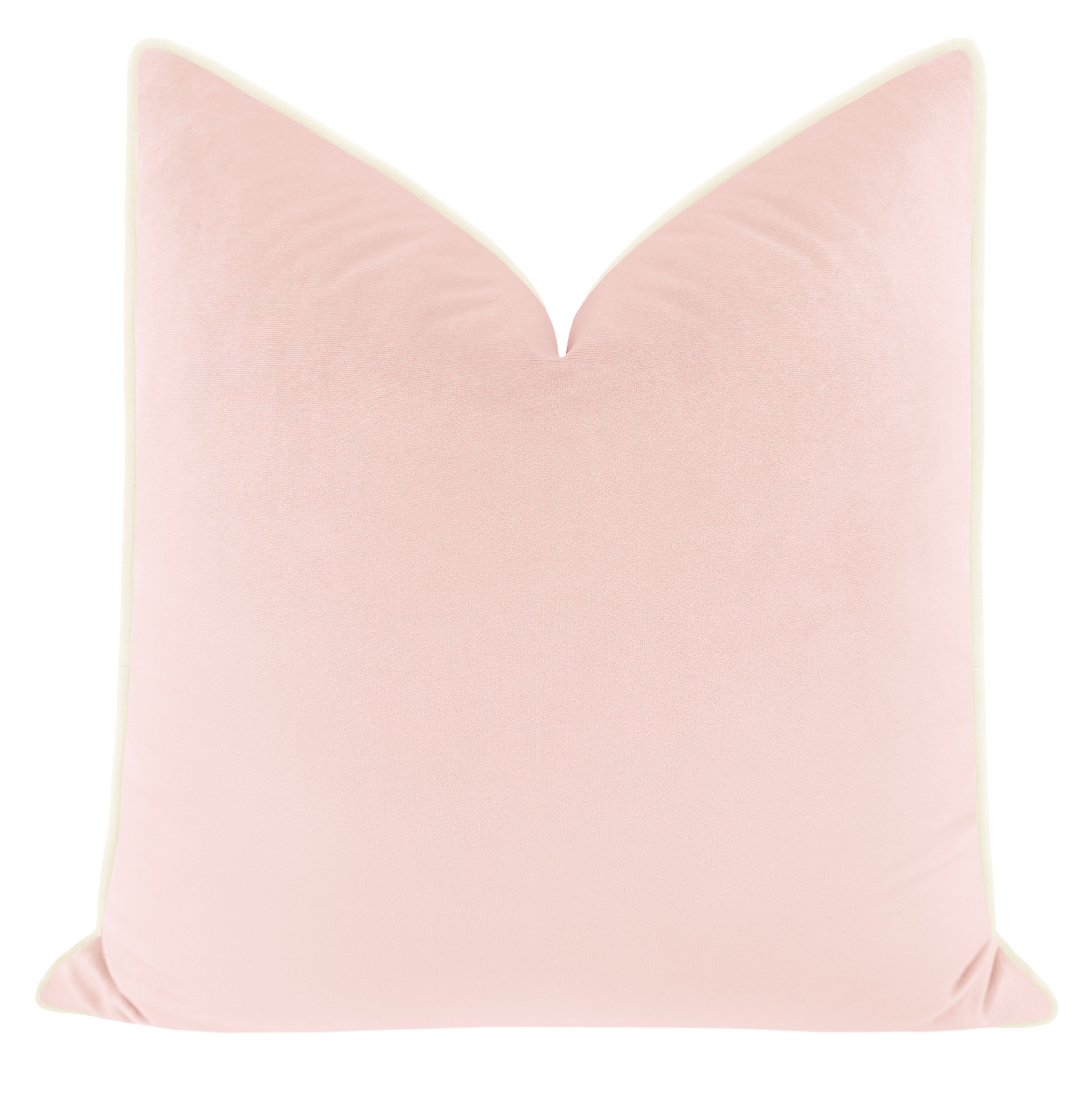 MELROSE VELVET // BALLET + VELVET CORDING - 20” X 26” STANDARD SHAM / SELF CORDING - Image 1