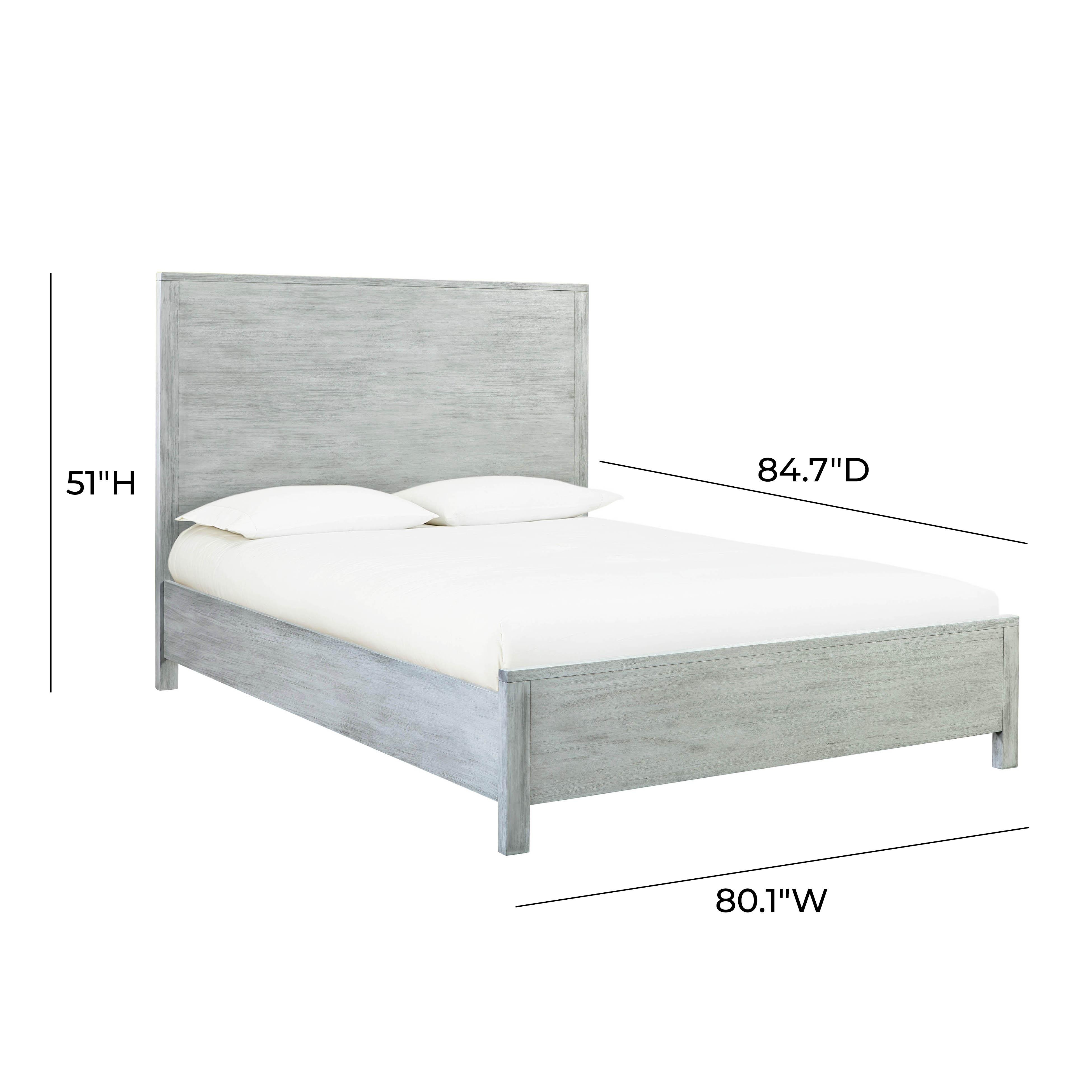 Zoey Morgan Washed Wooden King Bed - Image 8
