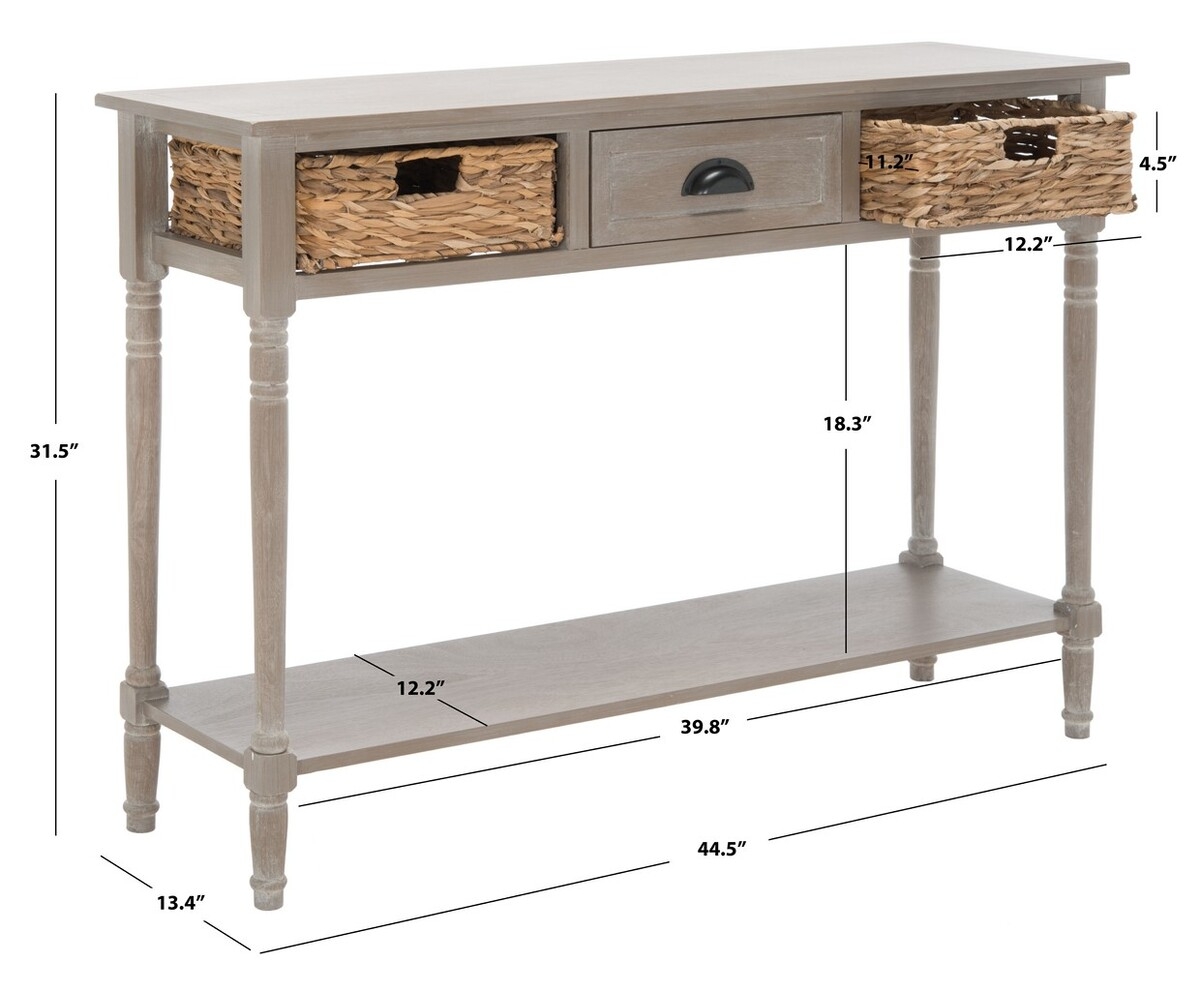 Christa Console - White Washed - Safavieh - Image 9