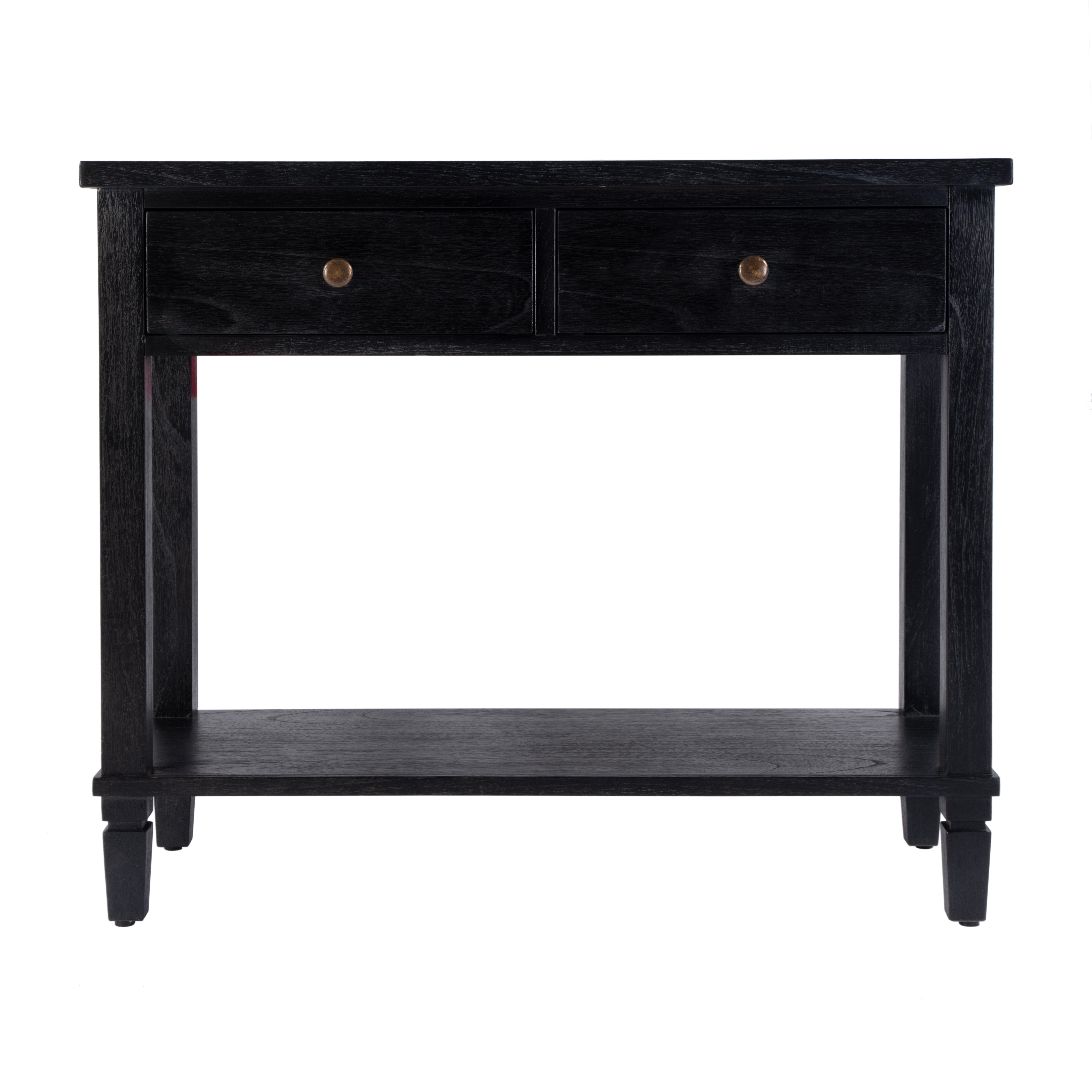Flagstaff Washed Black Console Table - Image 1