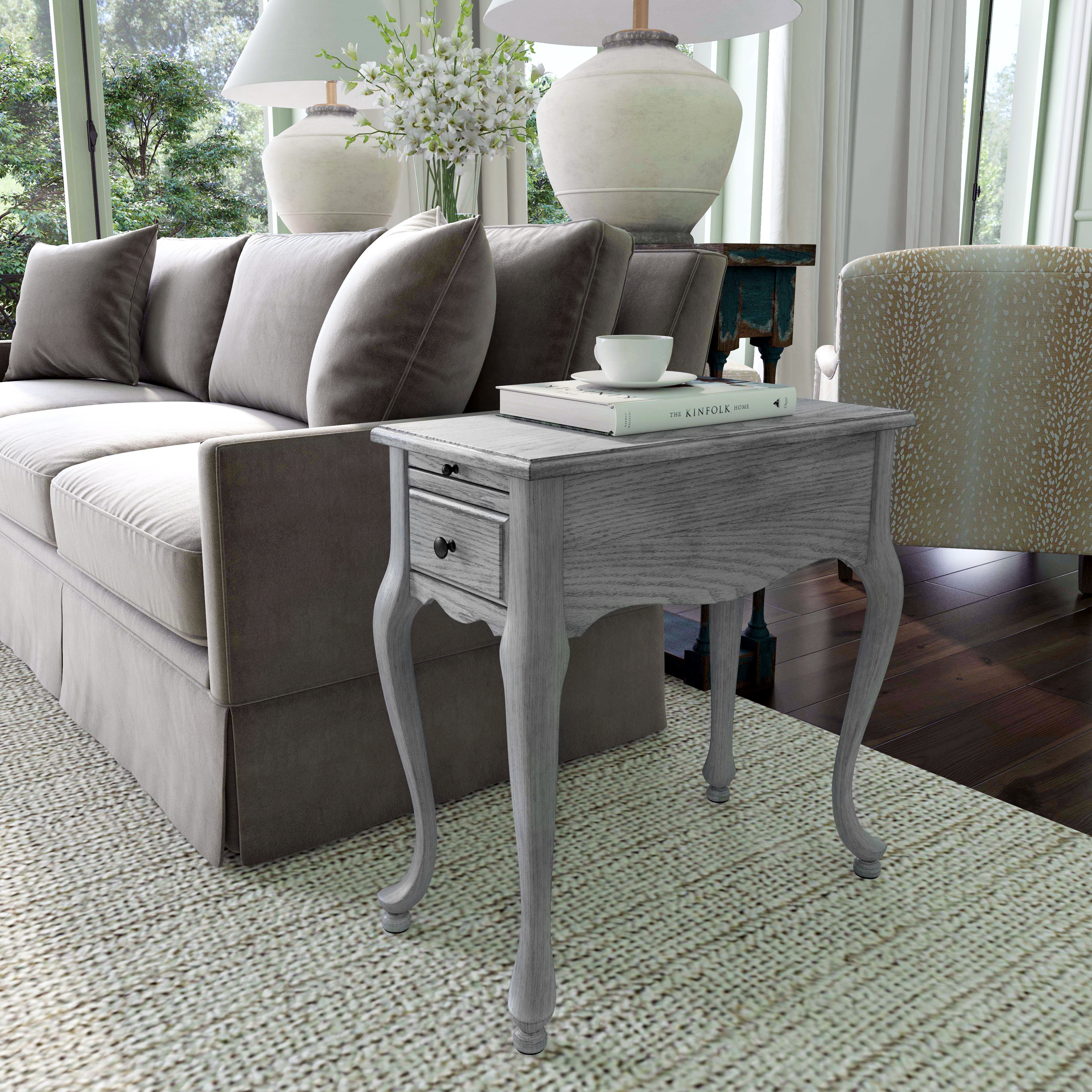 Croydon Powder Gray Side Table - Image 3
