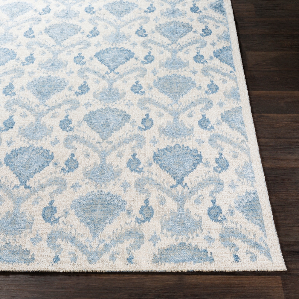 Kilim Blue Indoor 2'7" x 7'3" Machine Woven Rug - Image 2