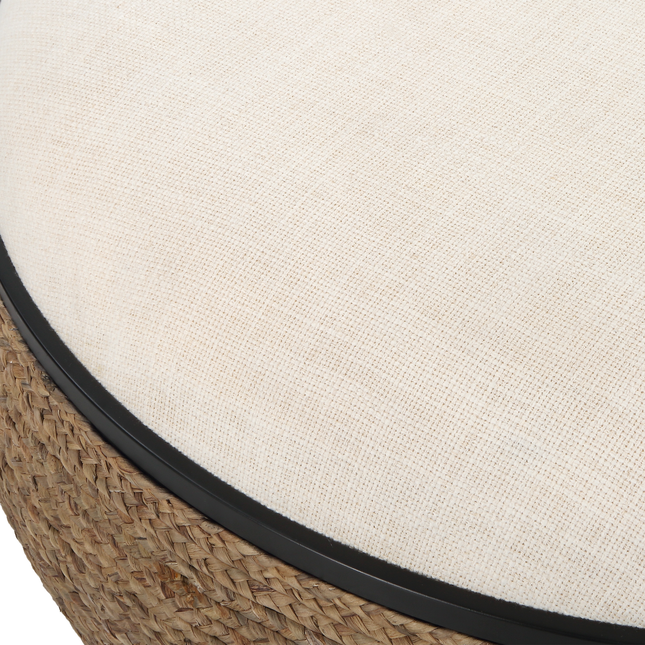 Island Straw Storage Ottoman / Coffee Table - Image 4