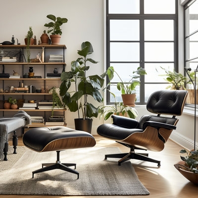 Aldeburgh 35'' Wide Tufted Genuine Leather Top Grain Leather Swivel Lounge Chair - Image 0