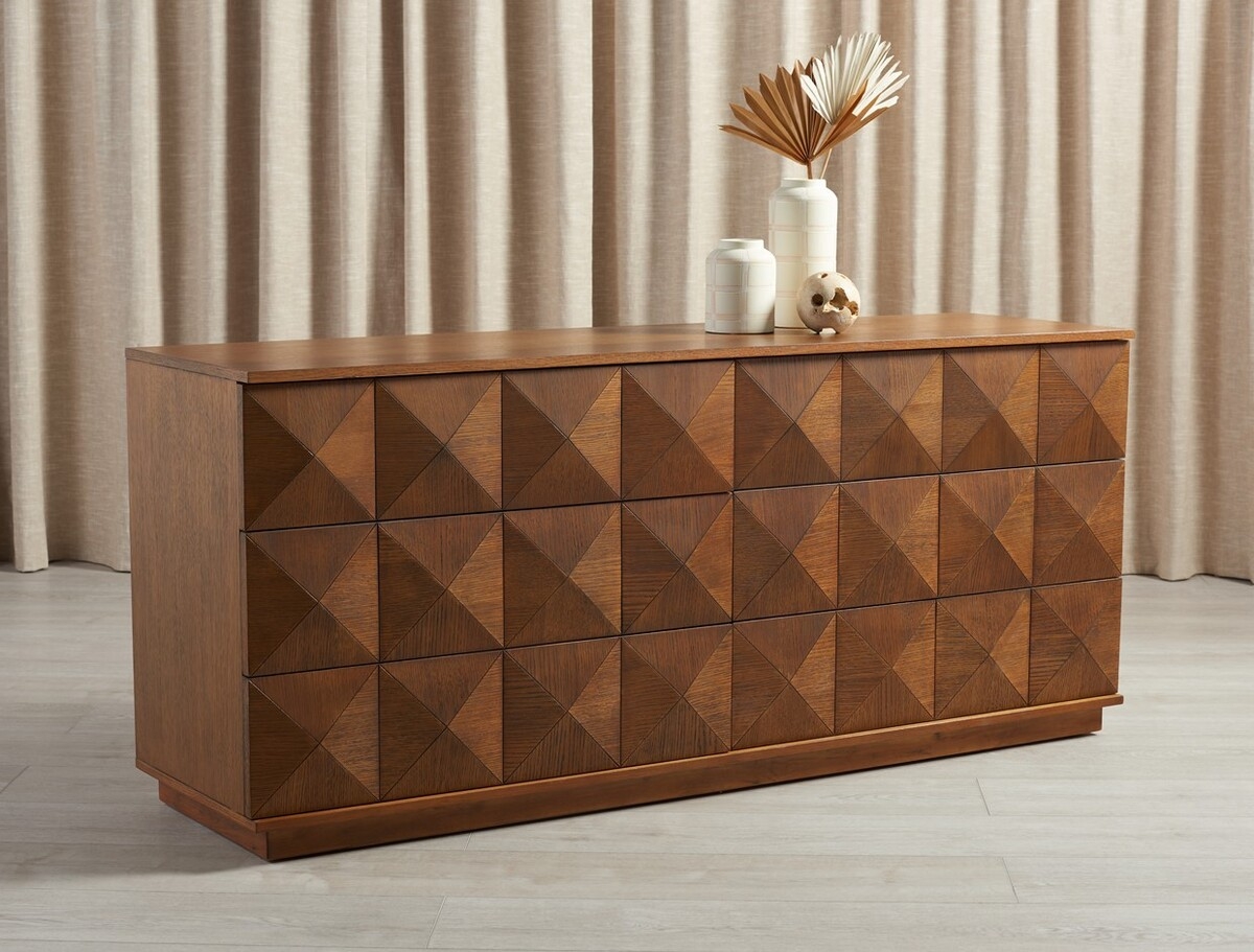 Patty 6 Drawer Dresser - Walnut - Image 1