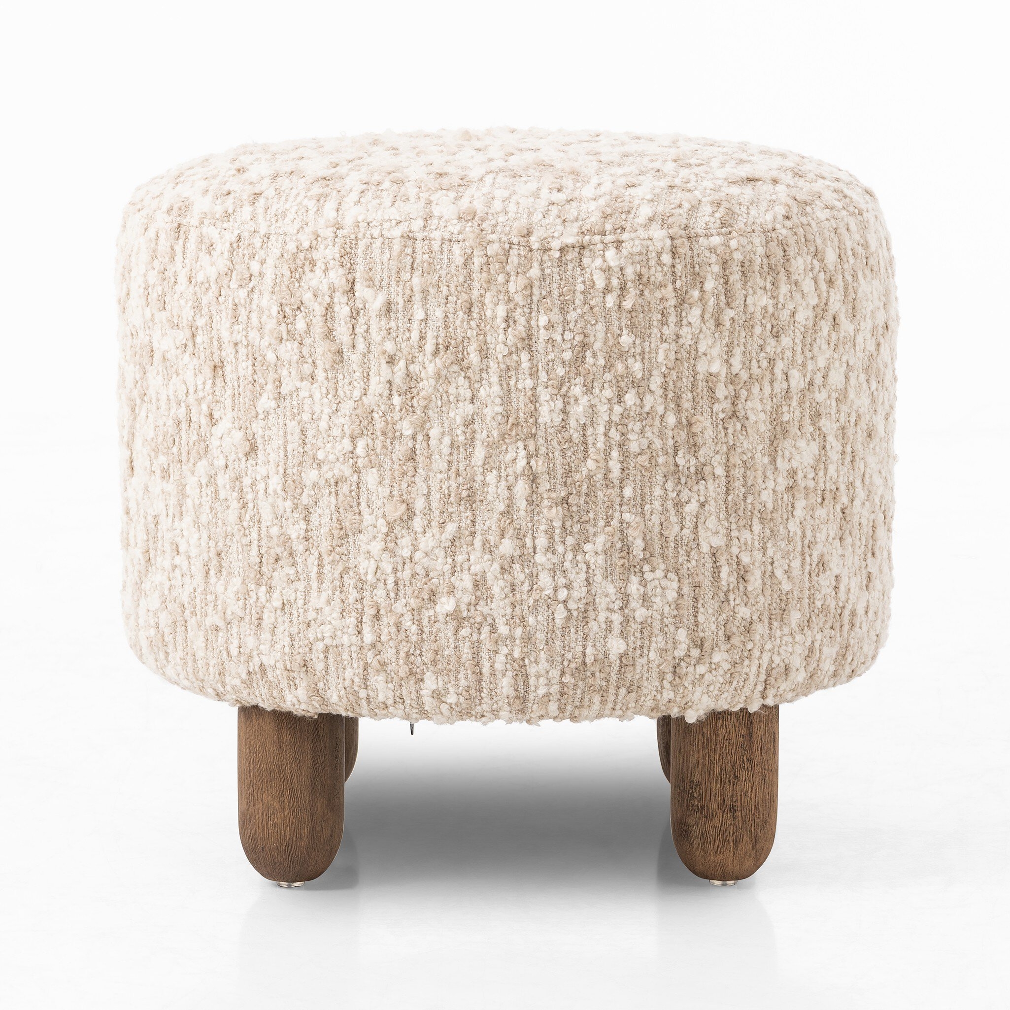 Aniston Ottoman - Solema Cream - Image 2