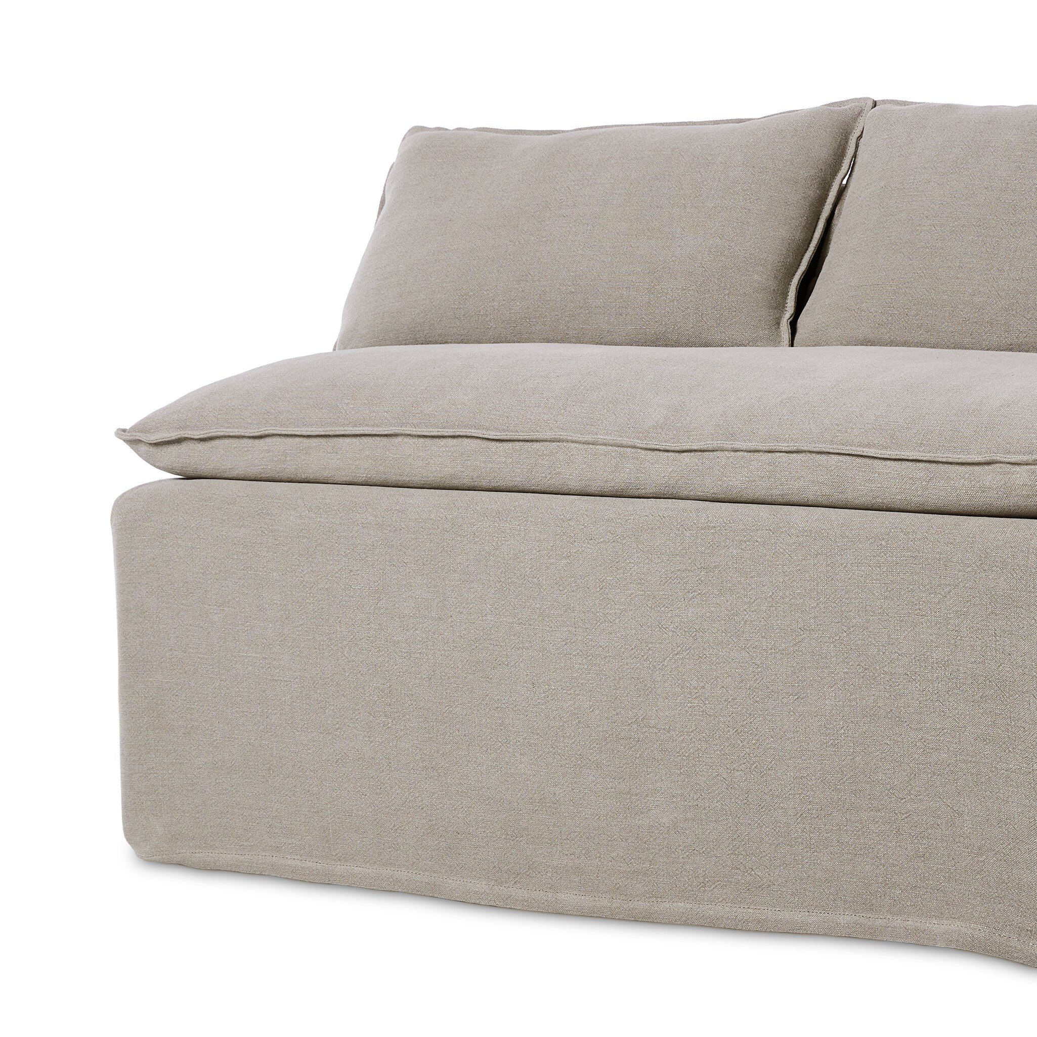 Build Your Own: Andre Slipcover Dining Banquette - Broadway Stone - Image 5