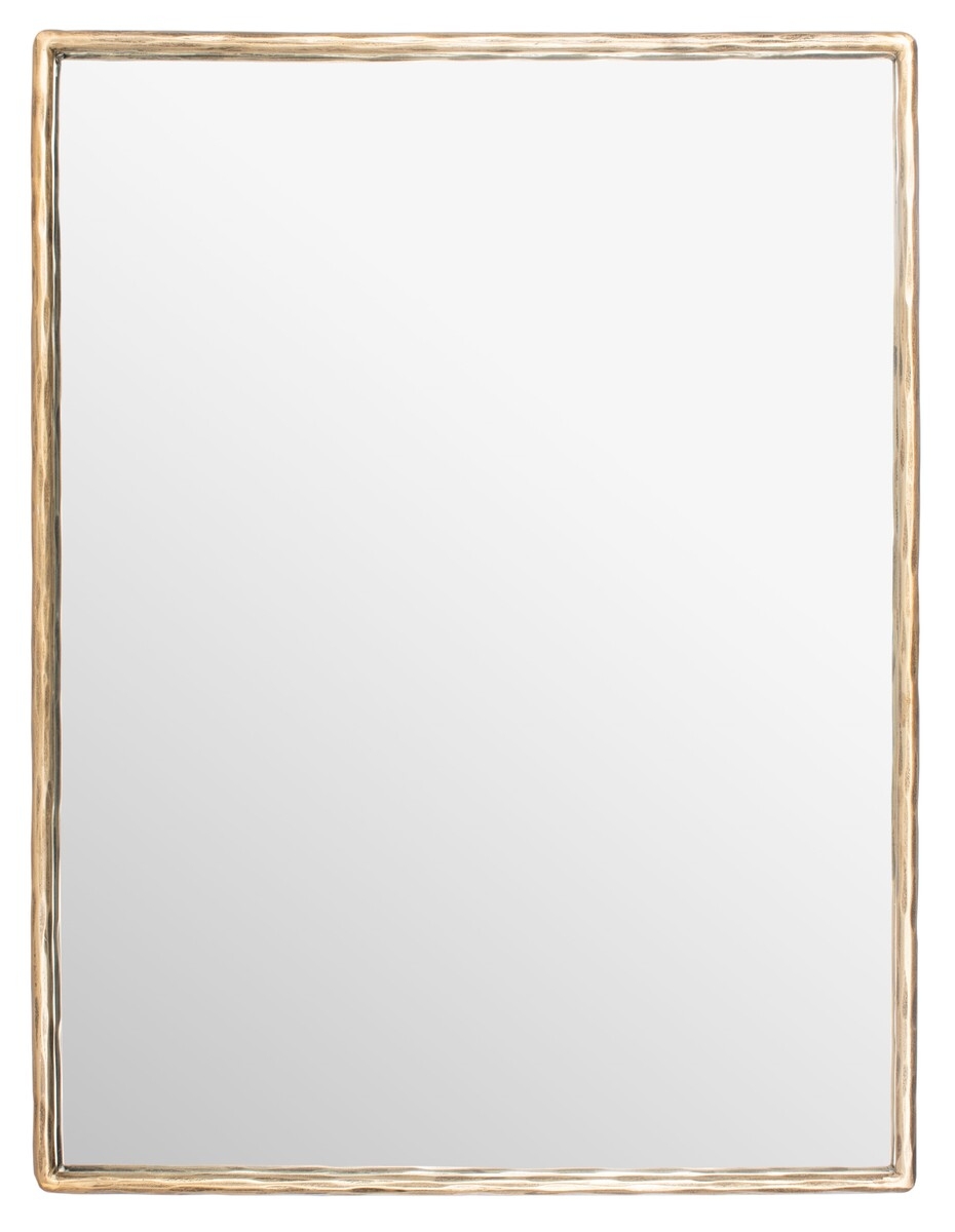 Trish Small Rectangle Metal Mirror - Brass - Image 0