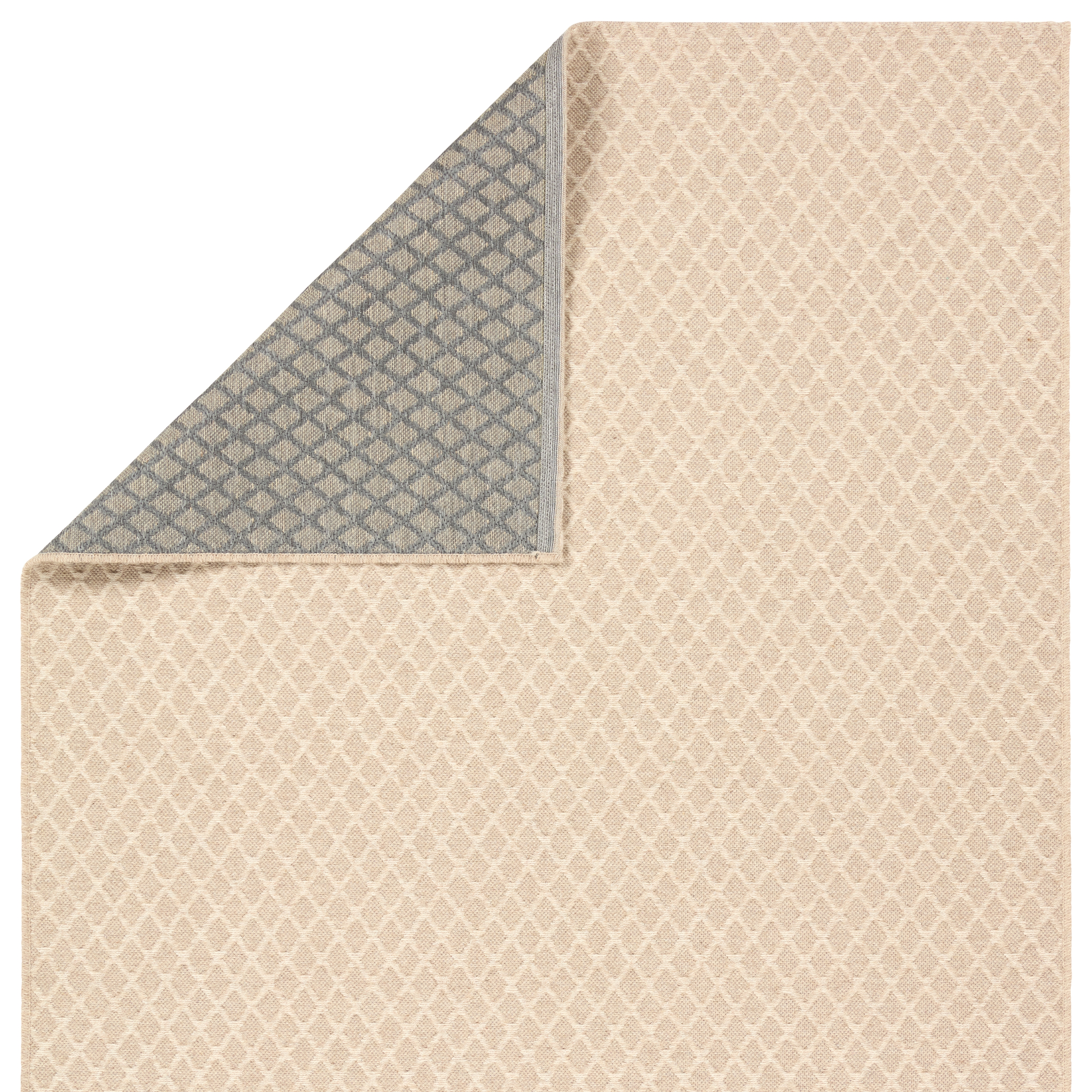 Edman LKN02 Geometric Tan Area Rug (7'10"x9'10") - Image 2