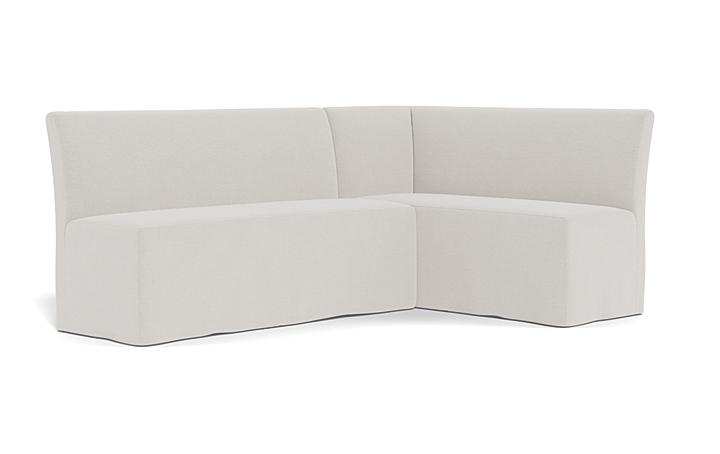 Dorian Slipcovered Right Banquette - Image 1