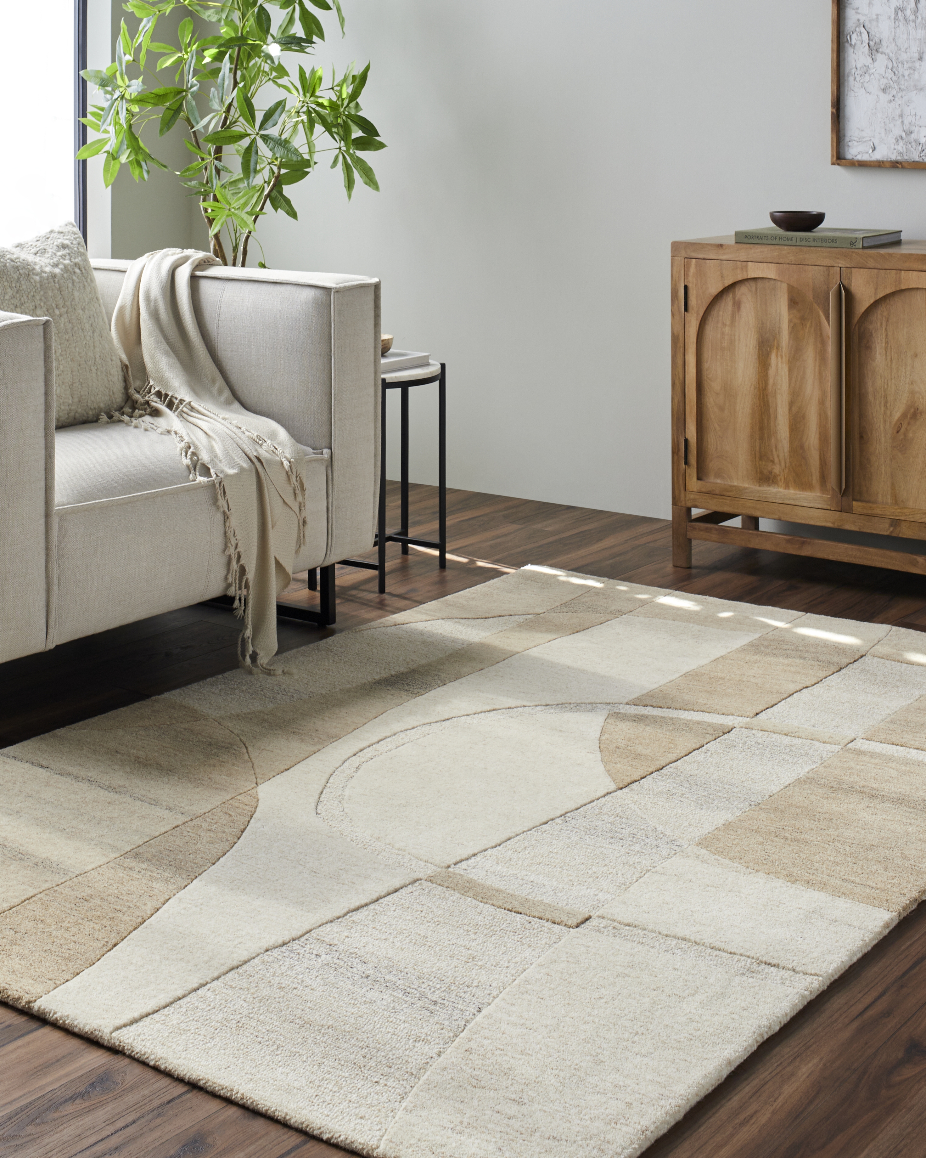 Brook Beige Indoor 2' x 3' Handmade Rug - Image 1