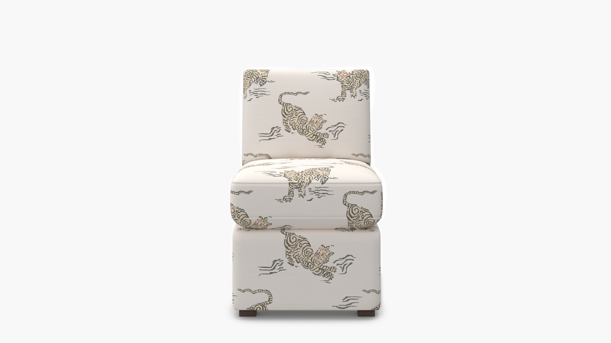 Petite Slipper Chair, Canvas Tigresse - Image 0
