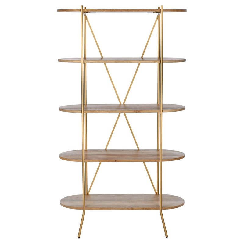 Safavieh Couture Kindell 63"" H x 35.43"" W Iron Etagere Bookcase - Image 0