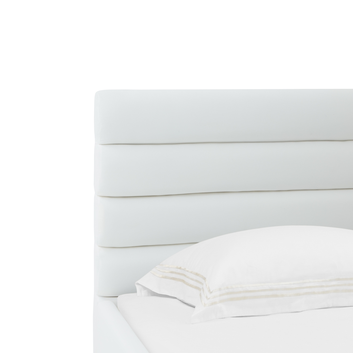 Jaybella Lowprofile Tufted Bed - Ivory - Image 2