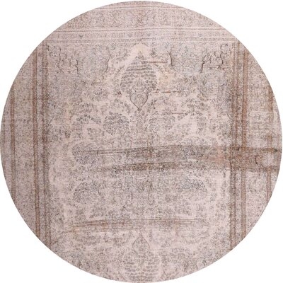Contemporary Beige/Palm Pink Area Rug - Image 0