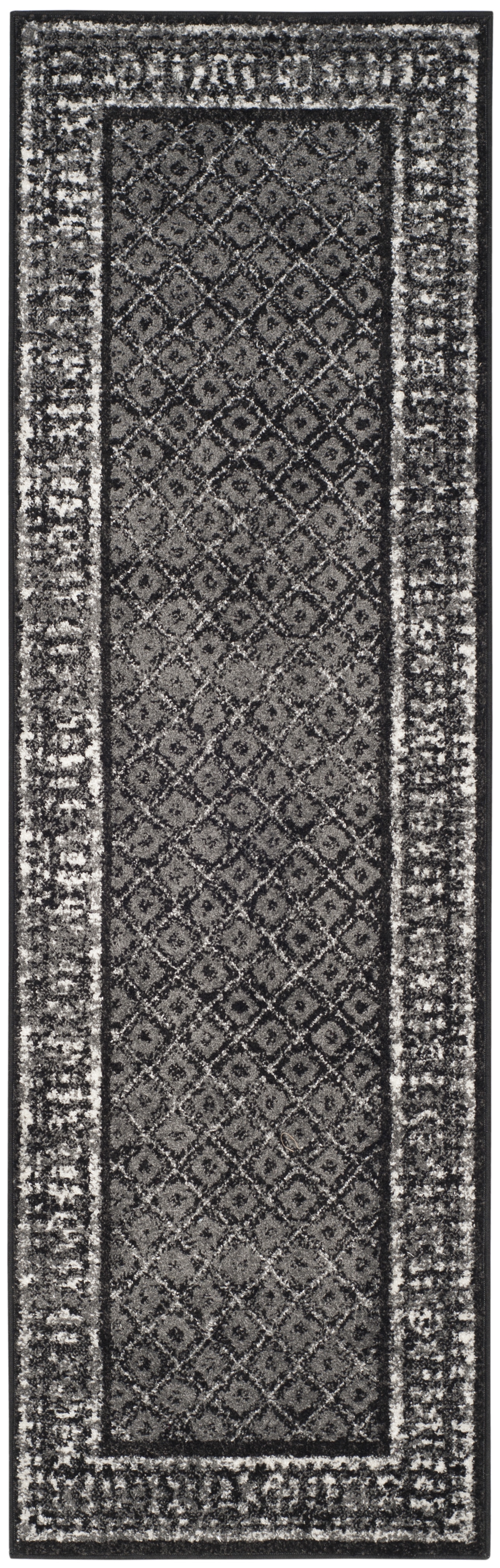 Arlo Home Woven Area Rug, ADR110A, Black/Silver,  2' 6" X 10' - Image 0
