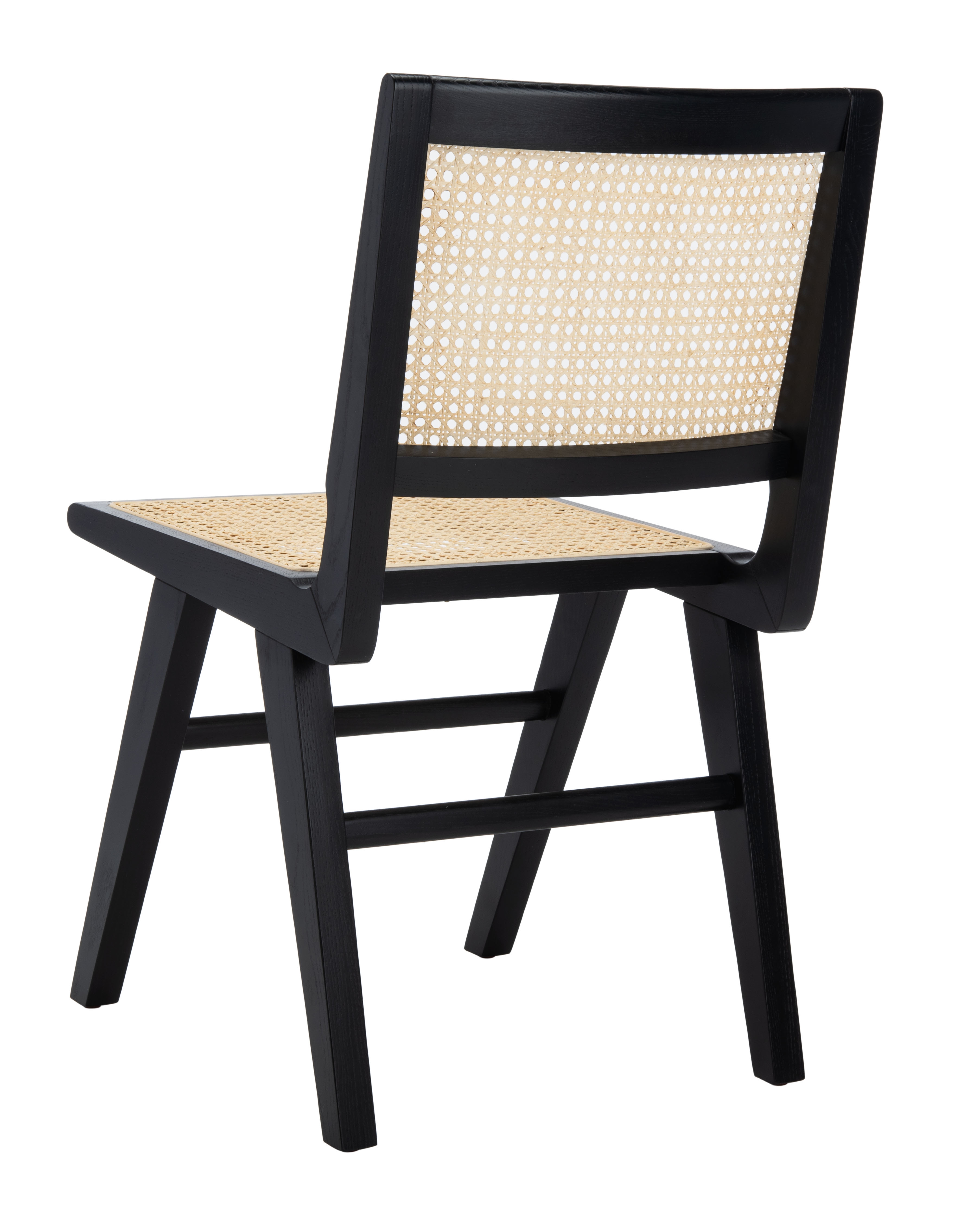 Hattie French Cane Dining Chair - Black/Natural - Image 6