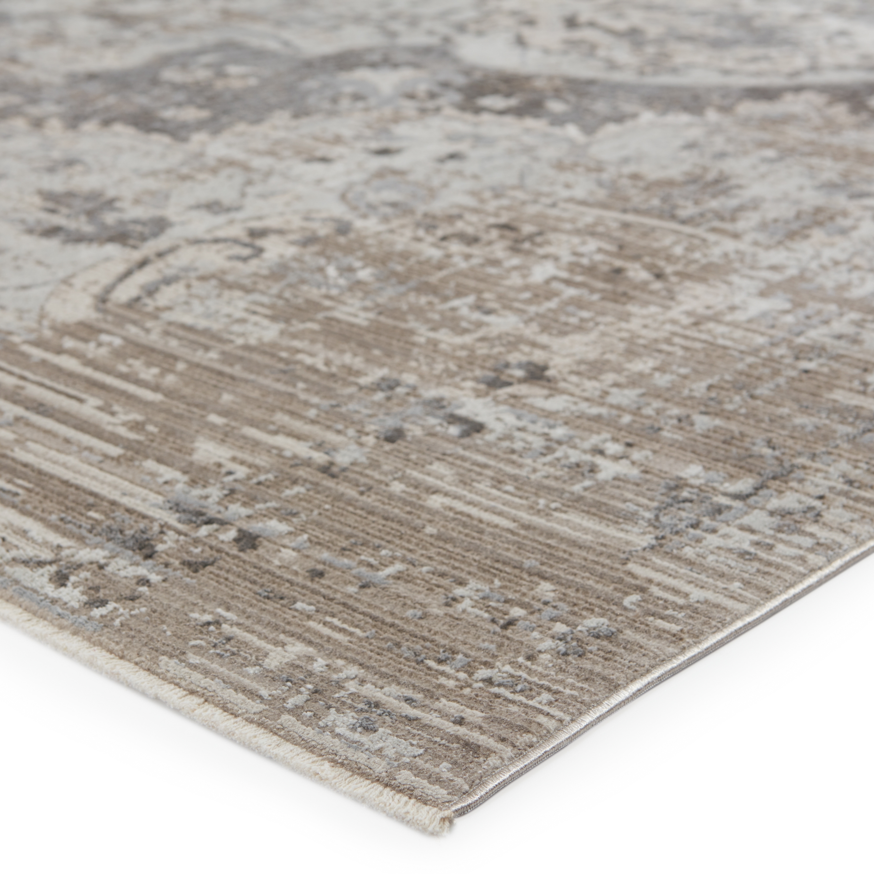 Vibe by Ginevra Medallion Gray/ Ivory Runner Rug (3'X8') - Image 1