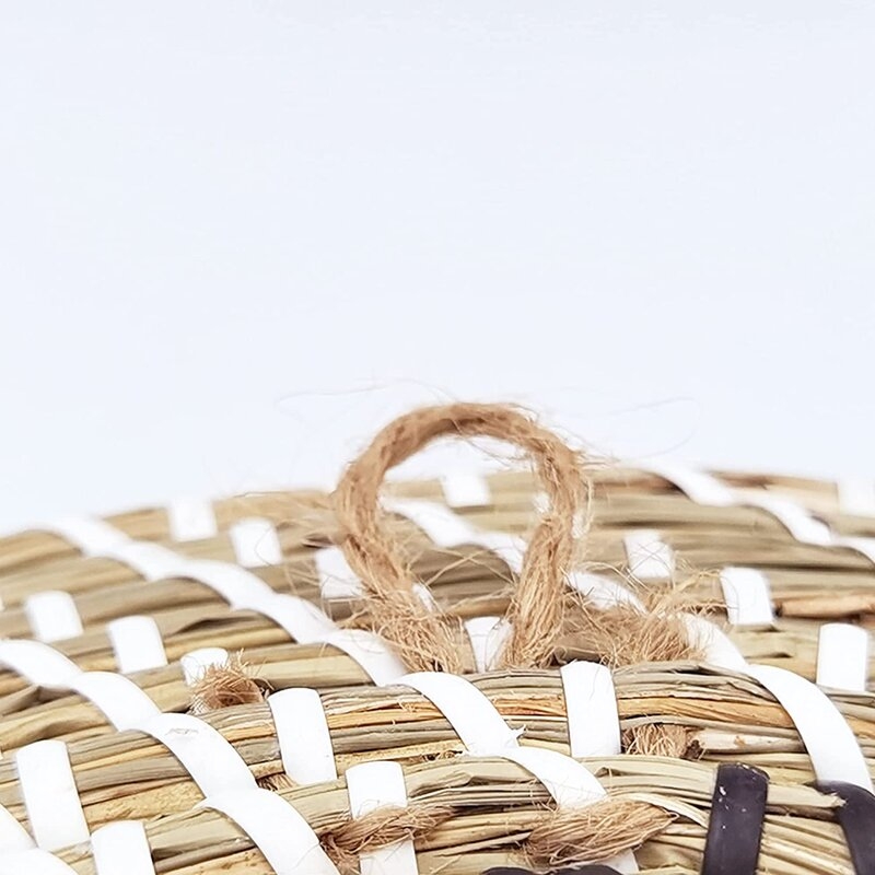 Handmade Bohemian Wicker Wall Baskets, Set of 6 - Image 4
