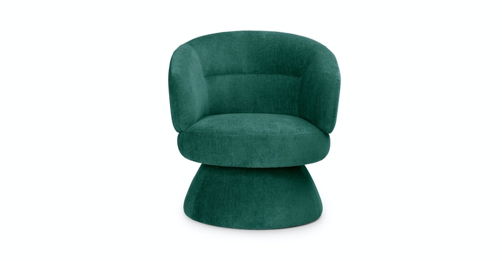 Makeva Poplar Green Swivel Chair - Image 0