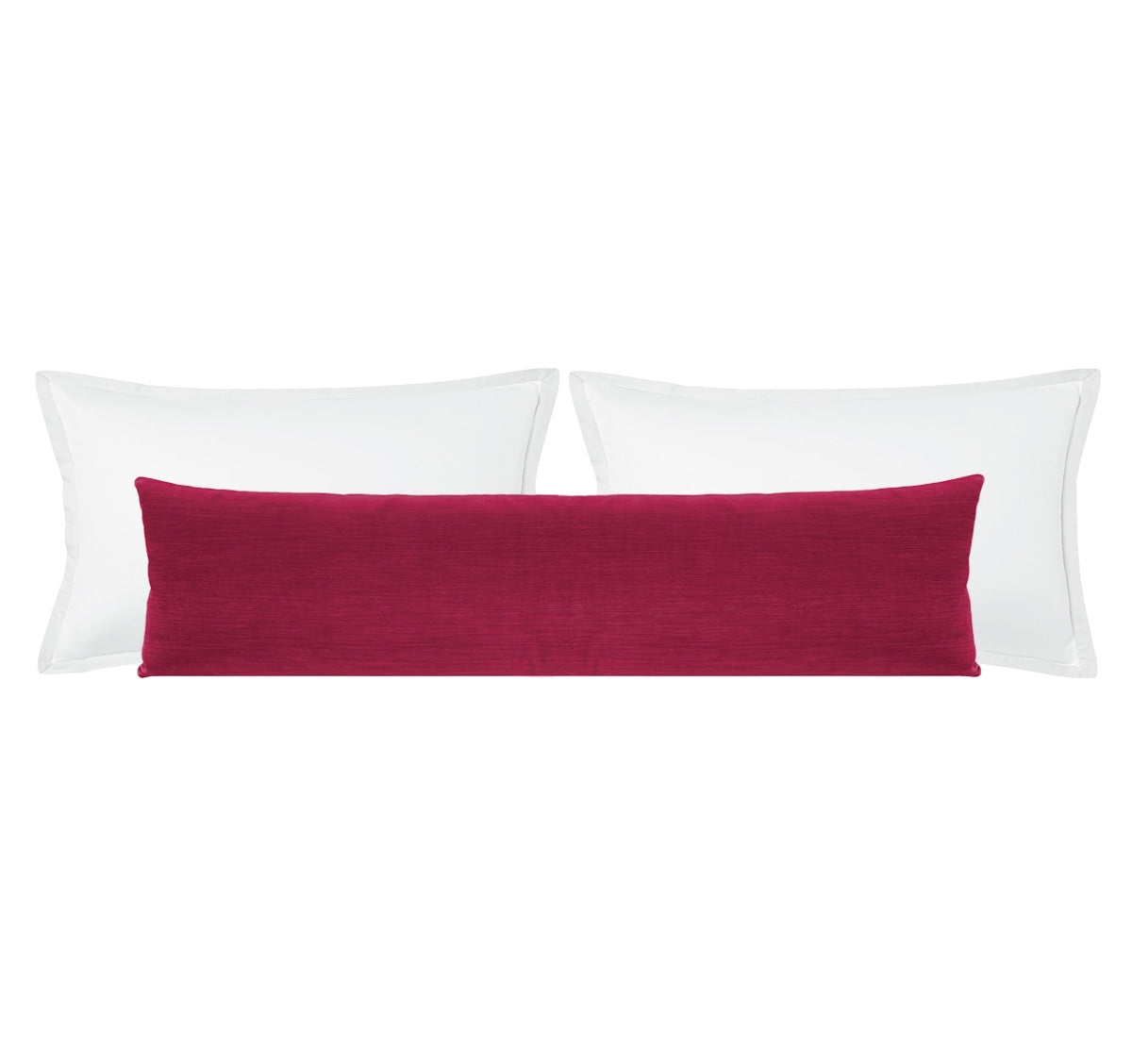 THE XL LUMBAR :: STRIE VELVET // MAGENTA - BY THE YARD - Image 0