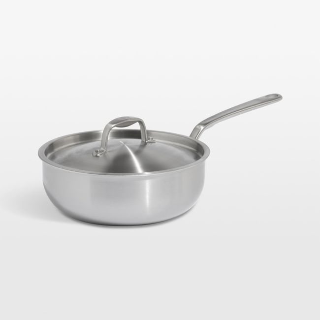 Made In CeramiClad™ Non-Stick 3-Qt. Saucier with Stainless Steel Hardware - Image 0