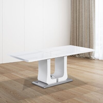 Araxi 29.5" Extendable Butterfly Leaf Pedestal Dining Table - Image 0
