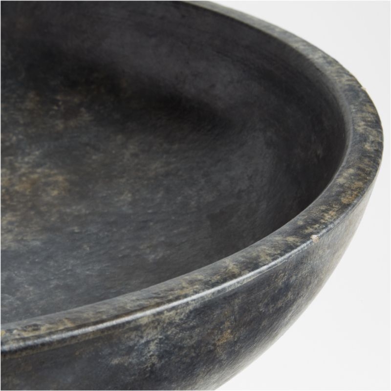 Black Tri-Footed Ceramic Centerpiece Bowl 16" - Image 5