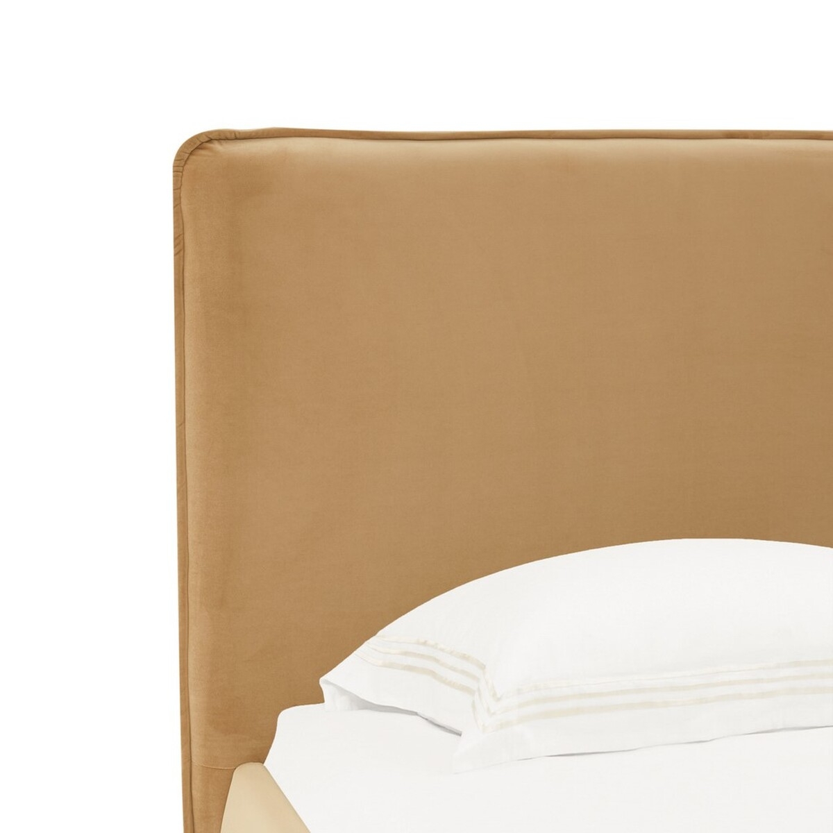 Callahan Boucle Bed - Light Brown / Walnut - Image 2