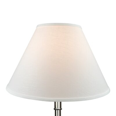 11.5" H X 20" W Empire Lamp Shade - (Spider Attachment) In Designer Linen Off White - Image 0