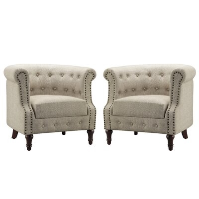 Damarus Chesterfield Chair Set Of 2 - Image 0