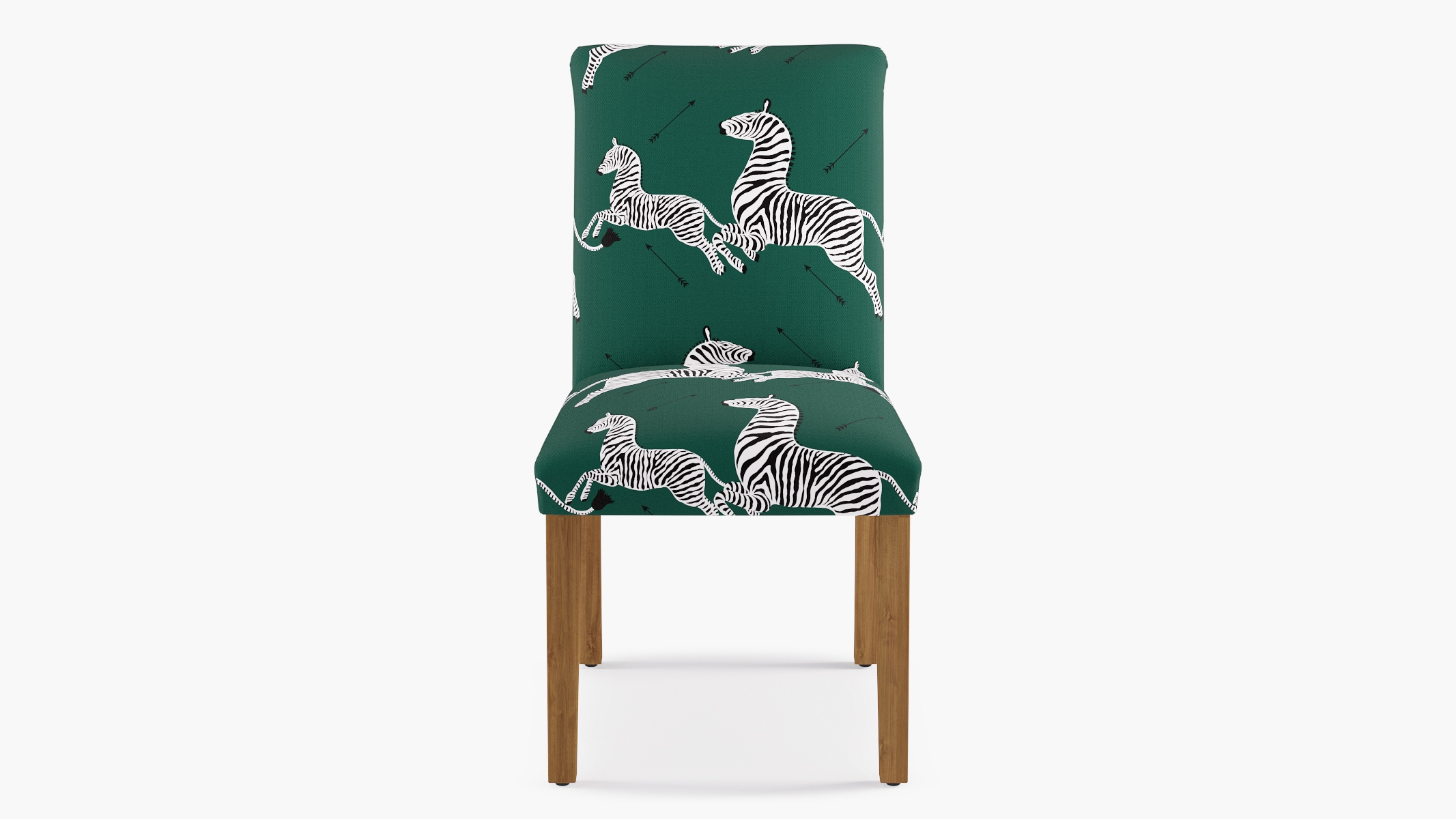 Classic Dining Chair, Emerald Zebra, Natural - Image 0
