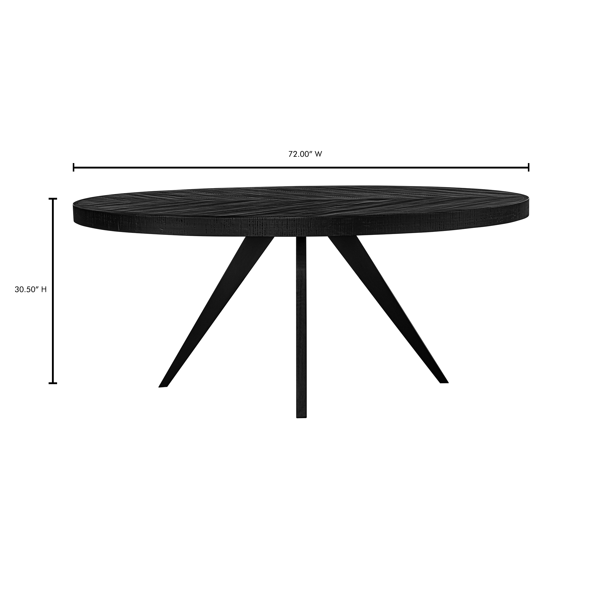 Parq Oval Dining Table Black - Image 10