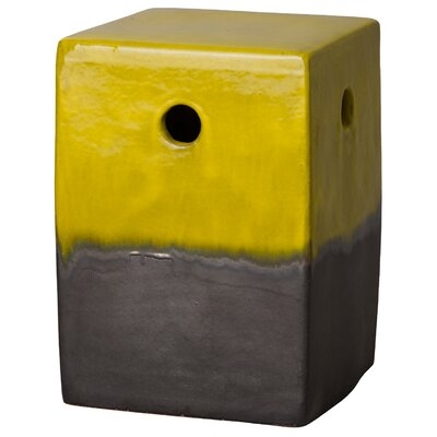 Square Stool Mustard Yellow 12.5x18"h - Image 0