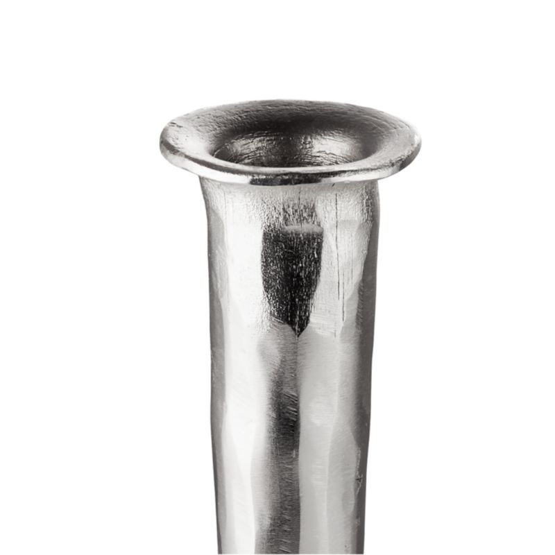 Forged Silver Taper Candle Holder Medium - Image 9