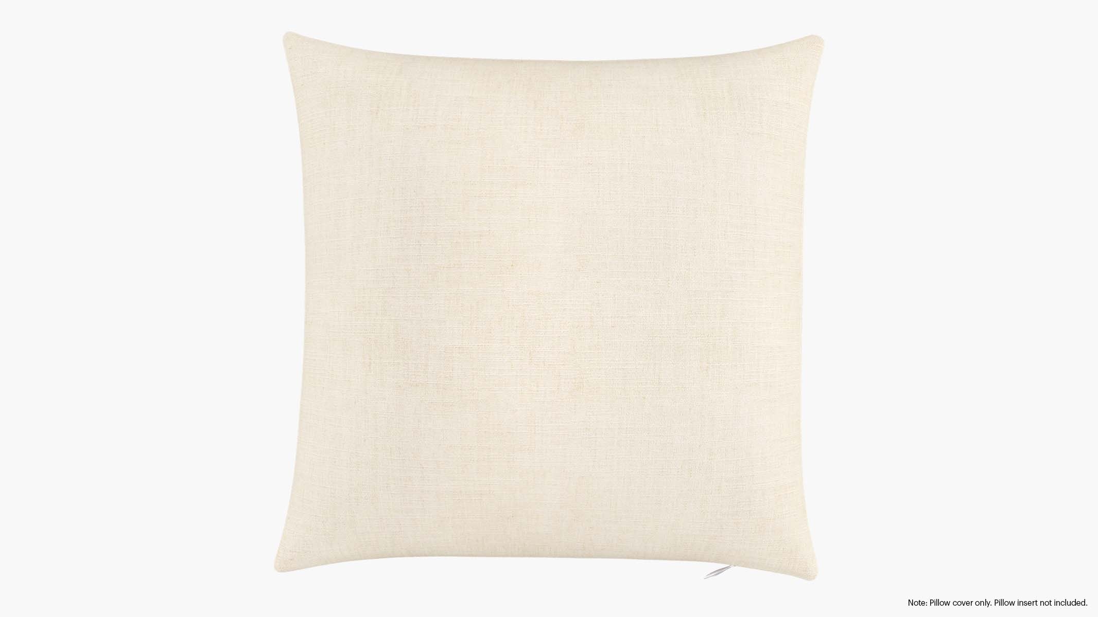 Throw Pillow Cover 18", Talc Everyday Linen, 18" x 18" - Image 0